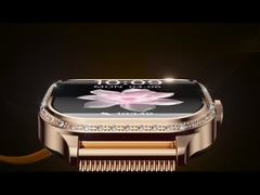 MK88 Ladies Diamond Smart Watch Health Monitor BT Call Blood Oxygen Smartwatch IP68 Waterproof