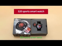 S20 Max Smart Watch IP67 Fitness Tracker Leather Belt Smart Watch With Rugged Screen