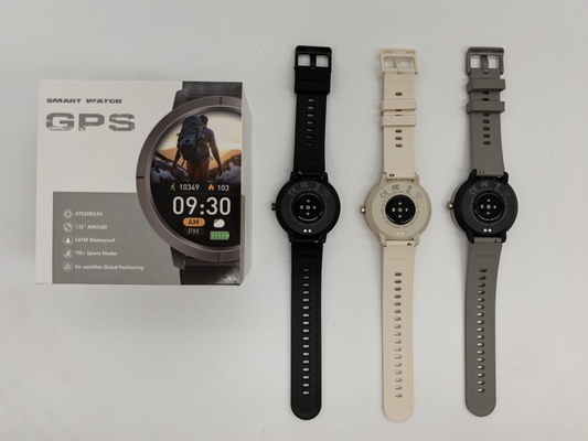 Outdoor 2025 150 Sport Compass GPS Smart Watch with 1.32-Inch AMOLED Display