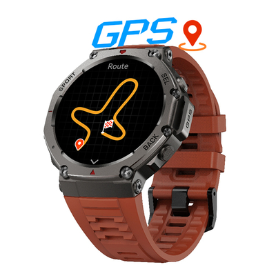 DM58 GPS Smart Watch for Men - 1.43" AMOLED Screen, 5ATM Waterproof