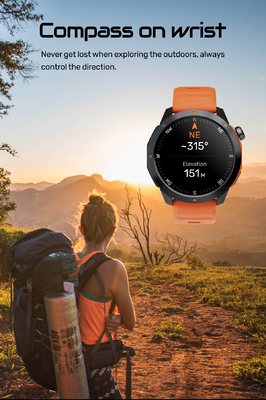 MG03 GPS Smart Watch with 1.43" AMOLED Screen and 3ATM Waterproof