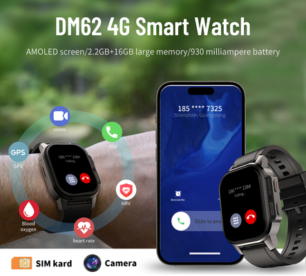 DM62 4G Smart Watch 2.13 Inch AMOLED Display 4GB RAM 64GB ROM