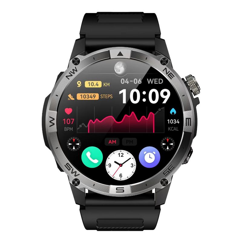 HK08 GPS Smart Watch 1.43 Inch AMOLED Screen 530mAh Battery