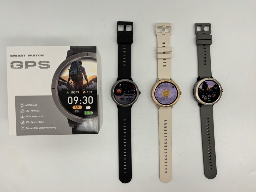 Outdoor 2025 150 Sport Compass GPS Smart Watch with 1.32-Inch AMOLED Display