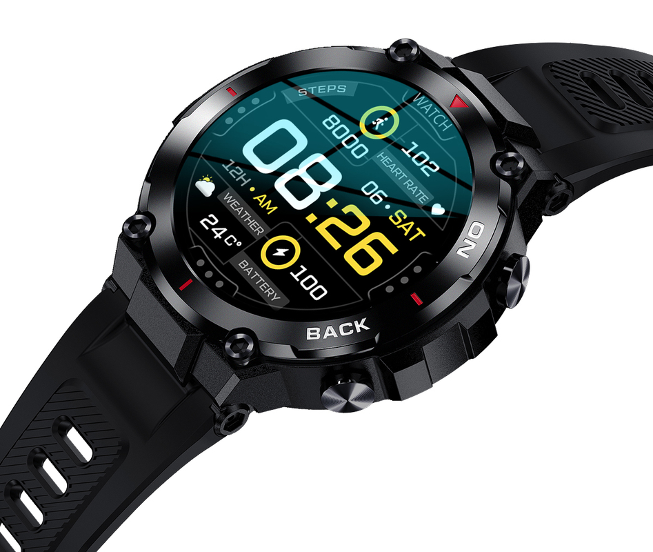 K37 GPS Smartwatch with AMOLED Display, Heart Rate & Blood Oxygen Monitoring