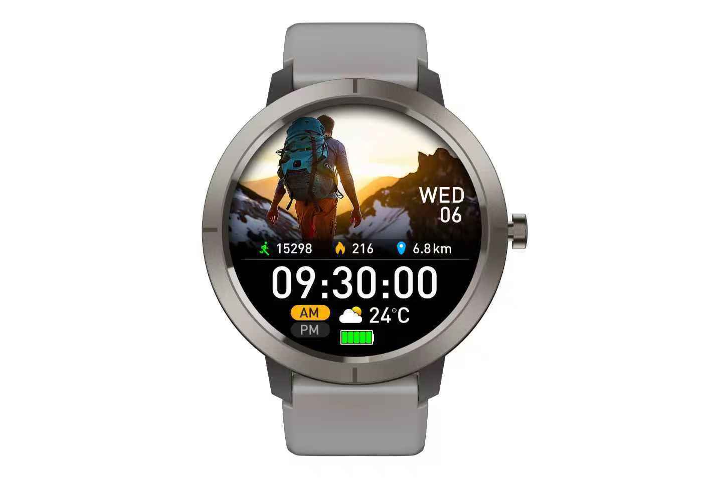 Outdoor 2025 150 Sport Compass GPS Smart Watch with 1.32-Inch AMOLED Display