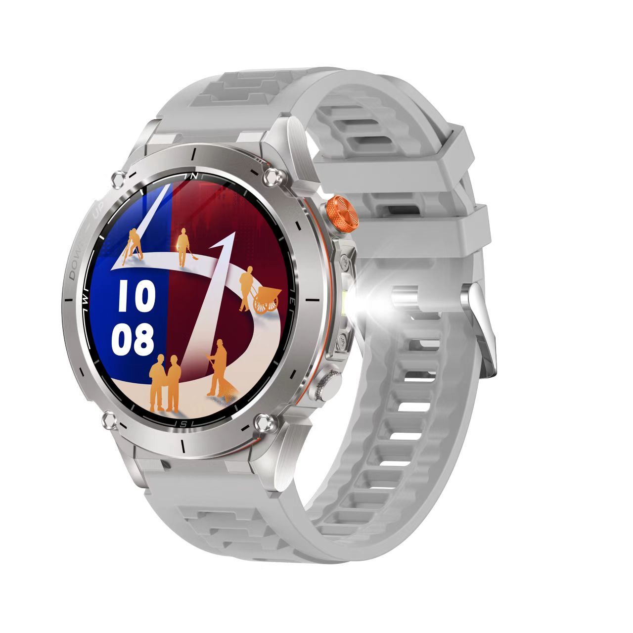 Alloy Case Y101 GPS Smart Watch for Men with 1.43inch AMOLED Screen