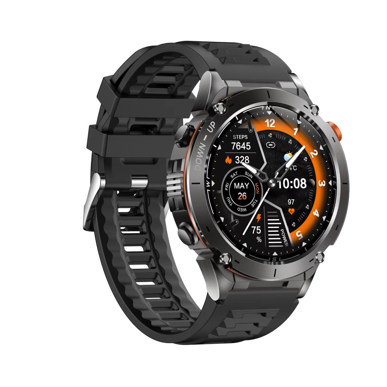Alloy Case Y101 GPS Smart Watch for Men with 1.43inch AMOLED Screen