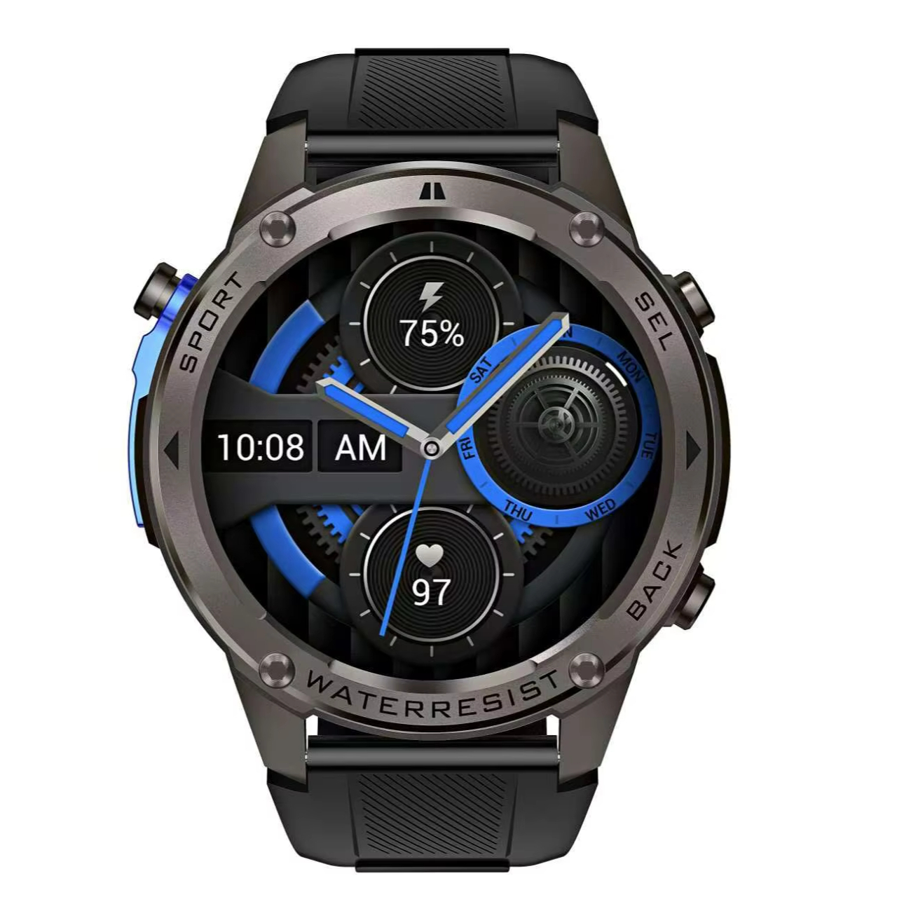 DM56 GPS Smart Watch with 1.43inch AMOLED Screen & BT Call for Men