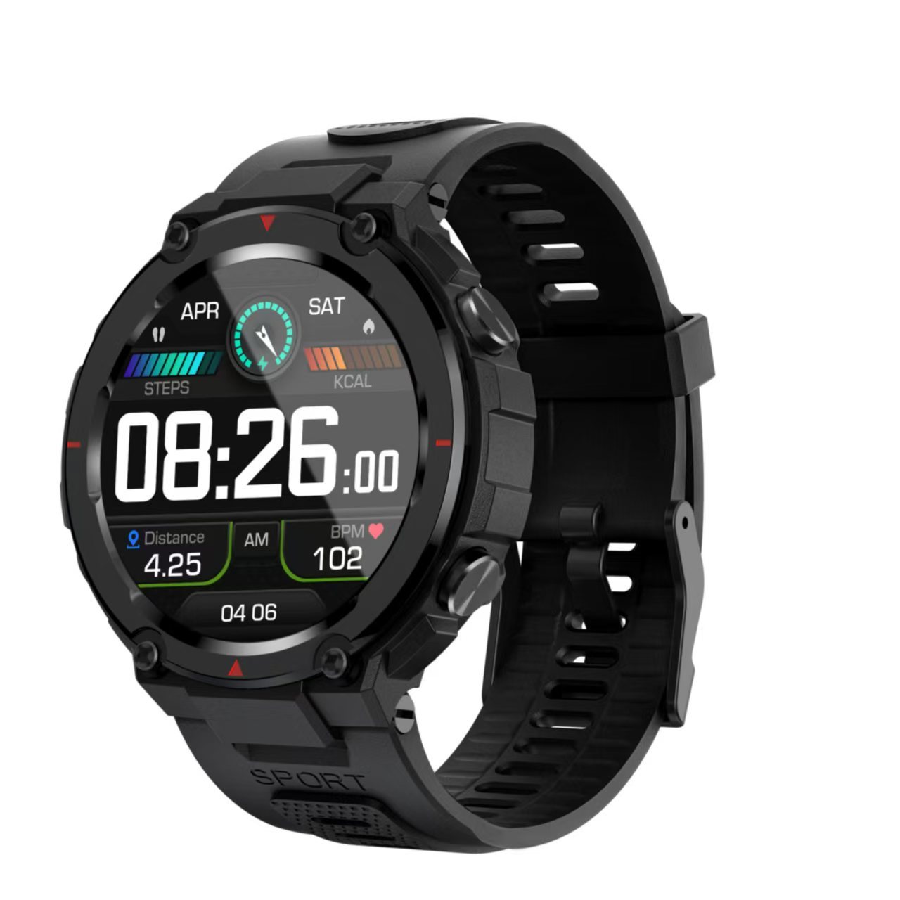 G18 GPS Smart Watch with 1.32inch Round Screen and IP68 Waterproof