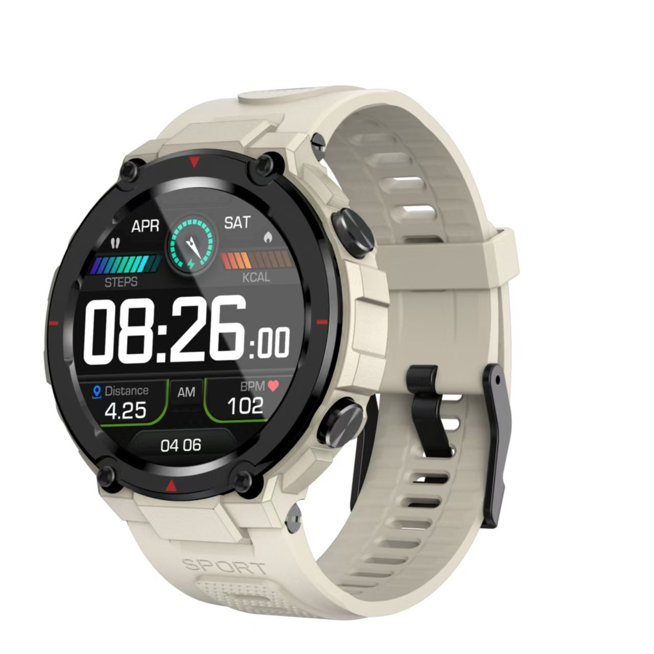 G18 GPS Smart Watch with 1.32inch Round Screen and IP68 Waterproof