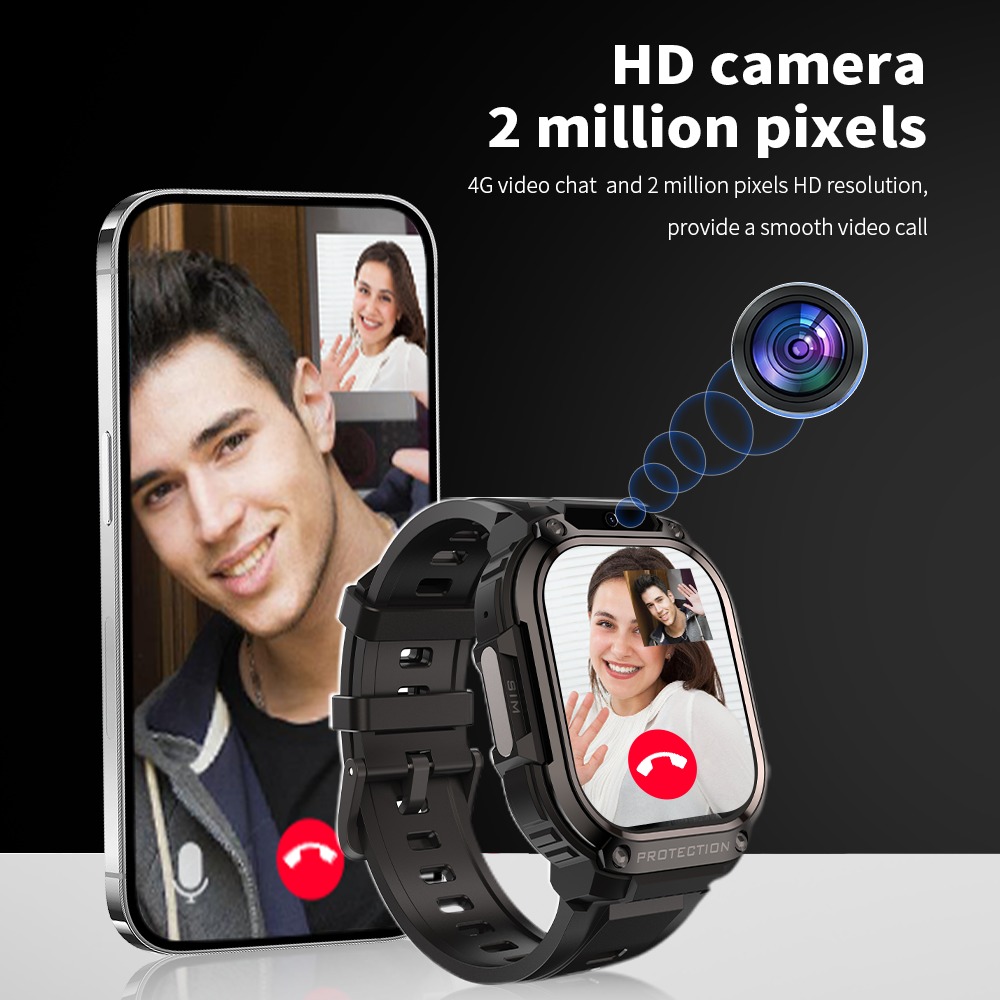DM63 4G Android Smart Watch 2.13 Inch AMOLED IP68 Waterproof