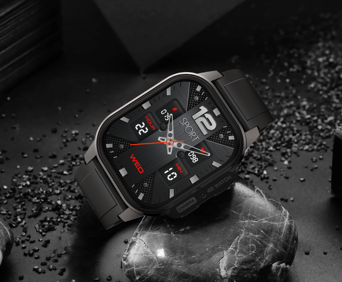 DM62 4G Smart Watch 2.13 Inch AMOLED Screen IP68 Waterproof 1000mAh Battery