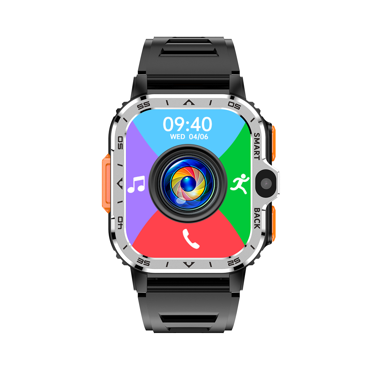 4G Android Smart Watch with 800mAh Battery and 5MP Camera