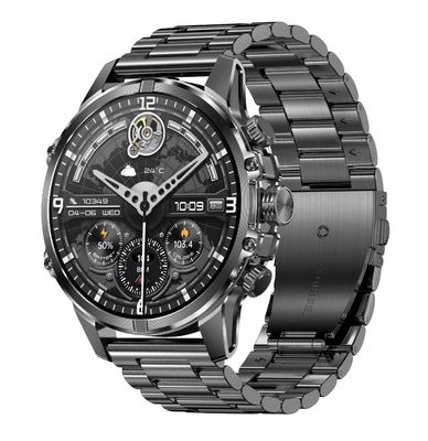 CF53 Outdoor Men Smart Watch With Flashlight 1.75Inch Amoled Heart Rate 600mAh Battery